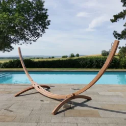 Support pour hamac coloris beige en bois Kompagnon - 120 kg