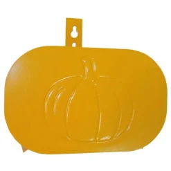 Support tuyau métal mural citrouille orange
