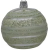 Suspension boule décorative Traditionel coloris vert en verre - Ø 7 cm