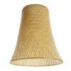 Suspension conique coloris bois en bambou Adèle - 40 x 40 x 45 cm