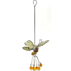 Suspension libellule phosphorescente pour extérieur coloris multicolore en métal Smartgarden - 35 x 11,5 x 11 cm