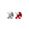 Suspension Ours Peluche avec Bonnet et Étoile 8 cm Multicolore Coin des Enfants