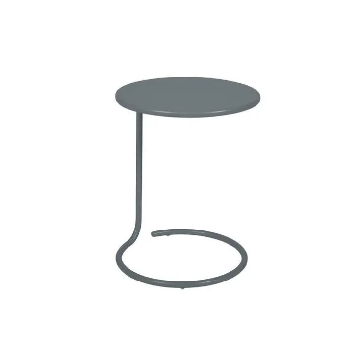 Table basse déportée coolside gris orage de Ø 42 x 53 cm