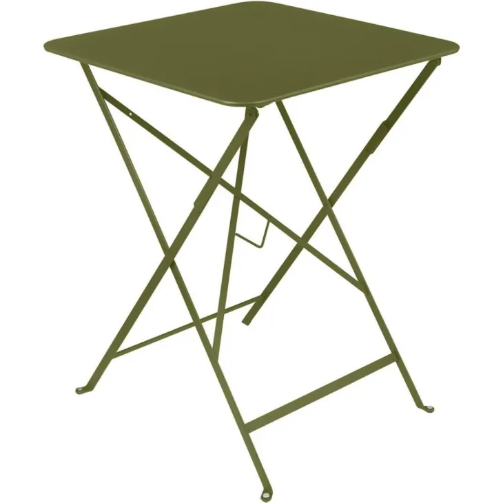 Table carrée pliante Bistro Fermob en acier 57 x 57 x 74 cm