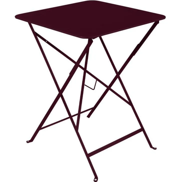Table carrée pliante Bistro Fermob en acier 57 x 57 x 74 cm