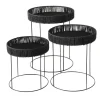 Table d'appoint coloris noir en métal Elo - Ø 32 cm
