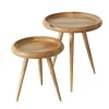 Table d'appoint en manguier marron Herve - Ø 42 x H 47 cm