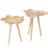Table d'appoint en teck naturel Turalu L - 50 x 50 x 50,5 cm