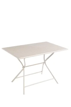 Table en aluminium Max Proloisirs - 110 x 70 x 74 cm