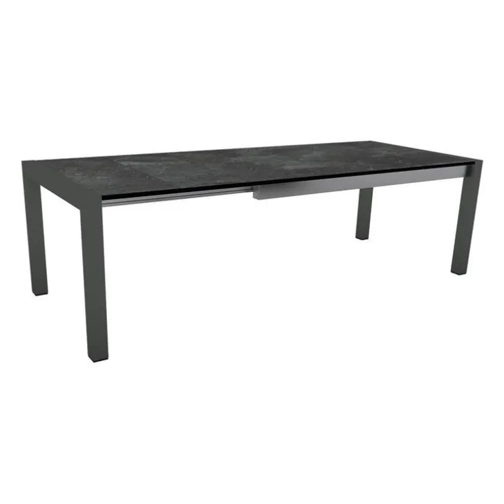Table extérieure coloris noir en aluminium Stern - 174 x 214 x 254 x 90 cm