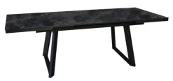 Table Malo avec rallonge automatique en aluminium - 180 x 240 x 100 cm