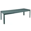 Table Oléron gris orage et ses 2 allonges