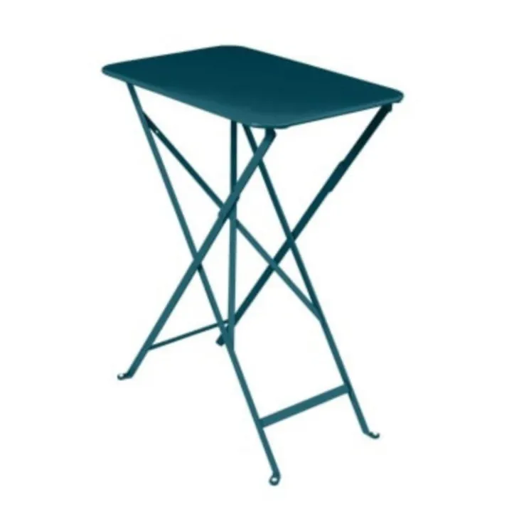 Table pliante Bleu Acapulco 37 cm X 57 cm X 74 cm