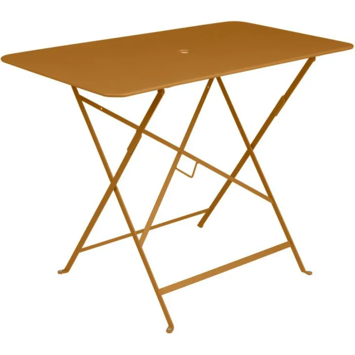 Table pliante en acier coloris pain d'épices Bistro Fermob - 97 x 57 x 74 cm
