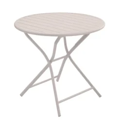 Table pliante ronde en aluminium Max - Ø 80 x H 74 cm