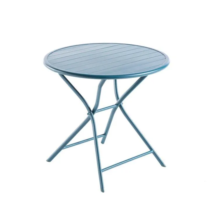 Table pliante ronde en aluminium Max - Ø 80 x H 74 cm