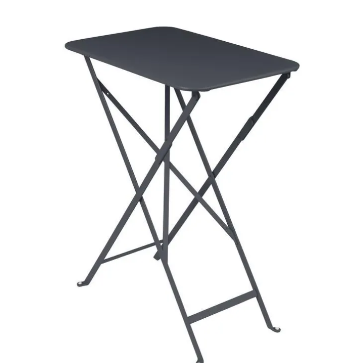 Table rectangulaire pliante en acier coloris carbone Bistro Fermob - 57 x 37 cm