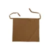 Tablier noué à la taille en coton marron - 80 x 90 cm