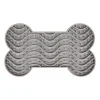 Tapis à lécher avec ventouses coloris gris yummee Flamingo - 29,8 cm