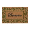 Tapis brosse coco écru imprimé noir Sweetsol Bienvenue - 75 x 45 cm