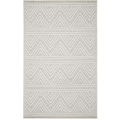 Tapis coloris gris en polypropylène recyclé - 120 x 180 cm