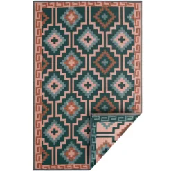 Tapis coloris multicolore en polypropylène recyclé - 240 x 300 cm
