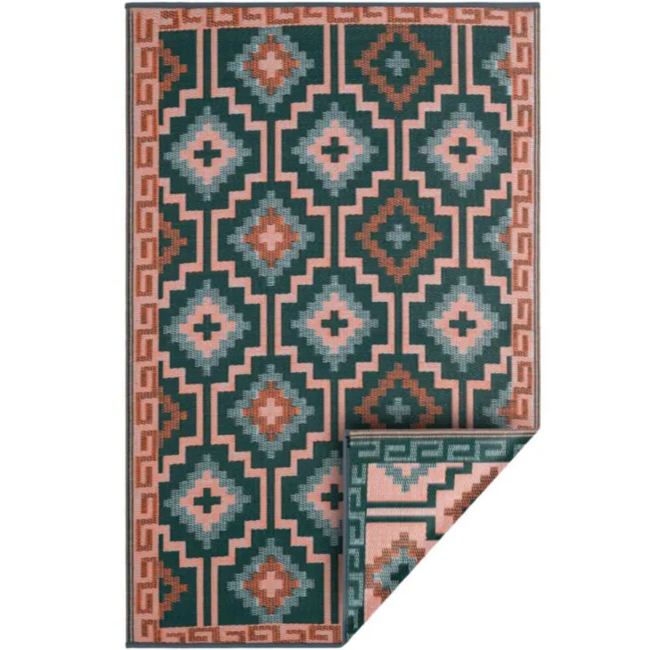 Tapis coloris multicolore en polypropylène recyclé - 240 x 300 cm