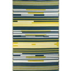 Tapis coloris multicolore polypropylène recyclé intérieur extérieur - 150 x 240 cm