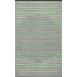 Tapis coloris vert en polypropylène recyclé - 150 x 240 cm