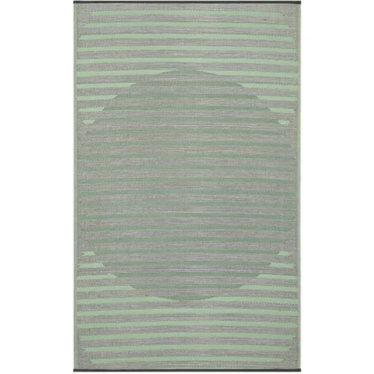 Tapis coloris vert en polypropylène recyclé - 150 x 240 cm