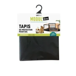 Tapis de protection coloris noir Modul'home - 125 x 105 cm