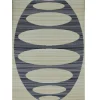 Tapis d'extérieur en polypropylène recyclé noir et beige Ovalie - 300 x 240 cm