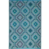 Tapis Lhasa Teal en polypropylène recyclé Fab Hab - 120 x 180 cm