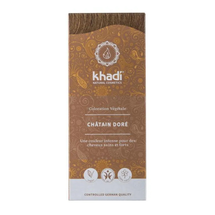 Teinture aux plantes Châtain doré Khadi - 100 g