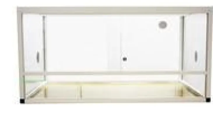 Terrarium pour reptile coloris blanc en aluminium Reptile Planet Élégance – 100 x 45 x 50 cm