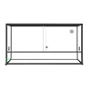 Terrarium pour reptile coloris noir en aluminium Reptile Planet Élégance – 100 x 45 x 50 cm