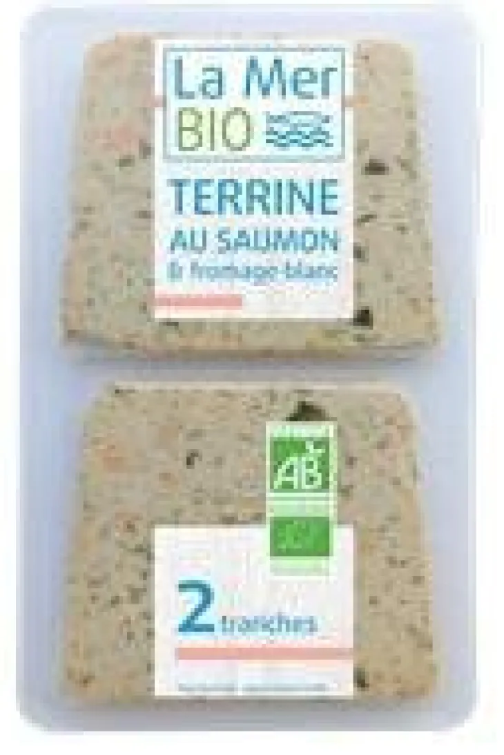 Terrine de saumon & fromage blanc bio 2 tranches La Mer bio - 120 g
