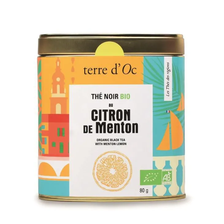 Thé noir bio citron de menton Terre d'OC - 80 g