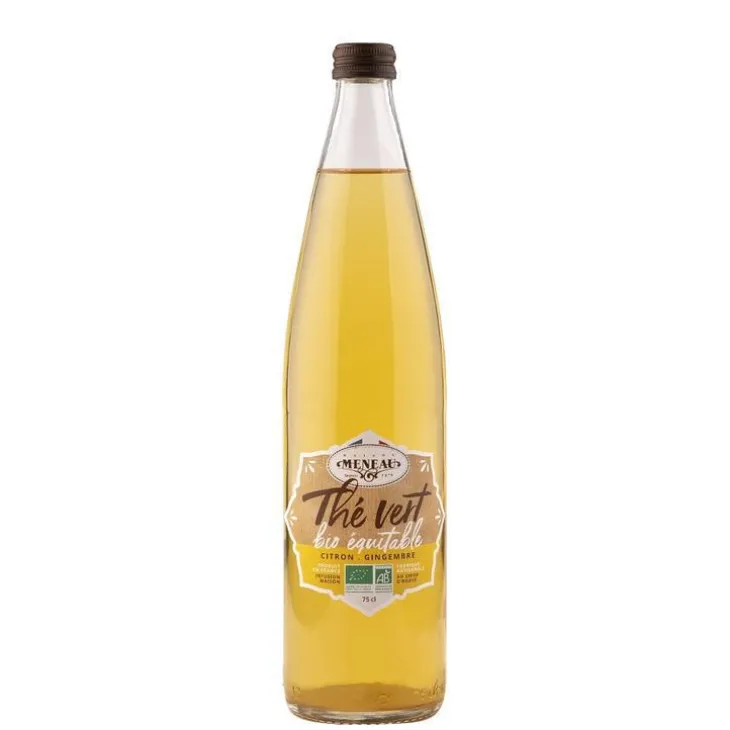 Thé vert bio équitable citron gingembre Maison Meneau - 75 cl