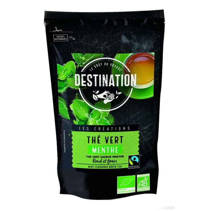 Thé vert menthe Chine bio 200g