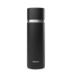 Thermo isotherme Matt coloris noir en inox Qwetch - 750 ml