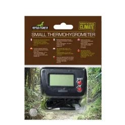 Thermo-hygromètre pour terrarium coloris noir Reptile Planet - Taille S