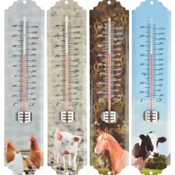 Thermomètre animaux de la ferme 6,8x1,3x29,6 cm