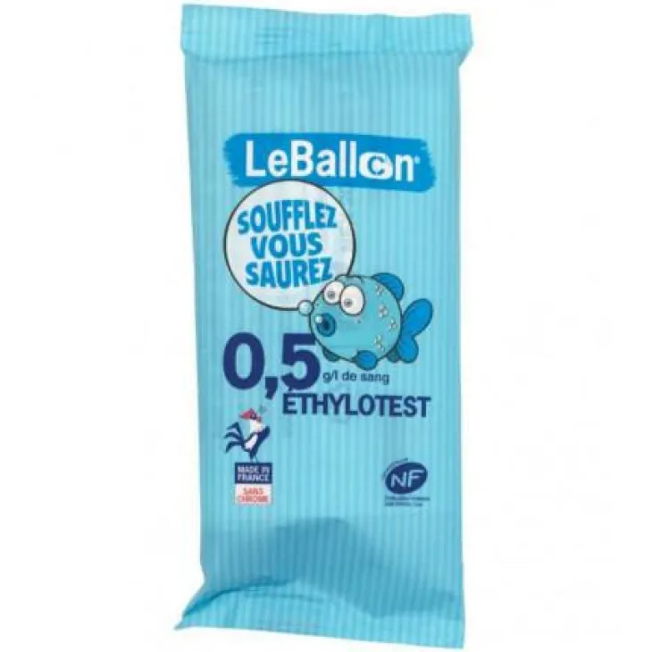 Éthylotest chimique Le Ballon 0,5g Contralco