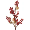 Tige artificielle avec baies rouges en mousse - Ø 20 x H 60 cm