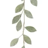 Tige artificielle charmille givrée coloris vert - 120 cm
