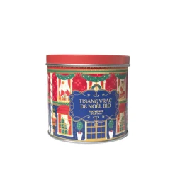 Tisane de Noël orange cannelle bio Provence d'Antan - 100 g en vrac dans un étui en carton
