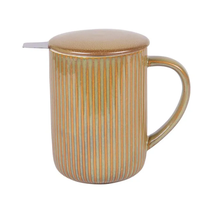 Tisanière en grès vert Tiao - 0,47 L