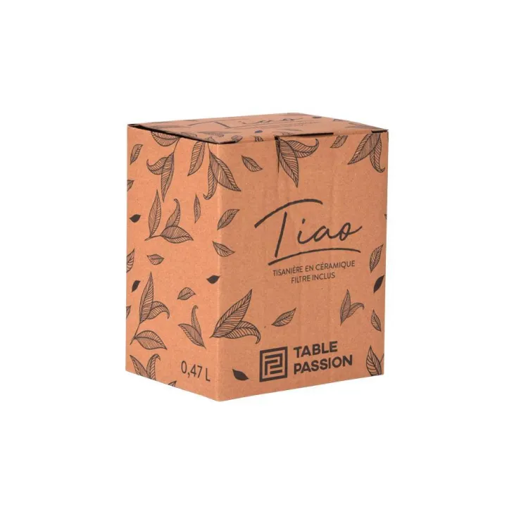 Tisanière en grès vert Tiao - 0,47 L