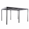 Tonnelle bioclimatique anthracite/gris clair CREADOR Kiro L - 4x3m